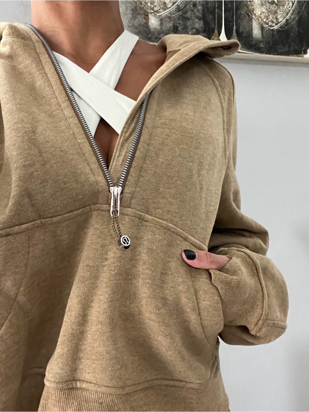 Scuba Oversized Half-Zip Hoodie